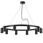 люстры lr020370 подвесной светильник rullo 10х50w gu10 черный (571020+214437-10), доставка по Казахстану 
