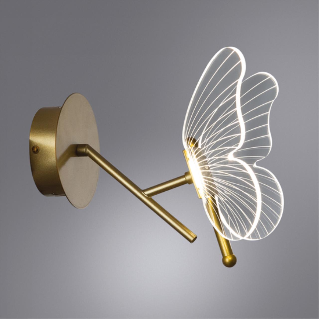 Картинка Настенный светильник Arte Lamp DARCY A2187AP-1GO