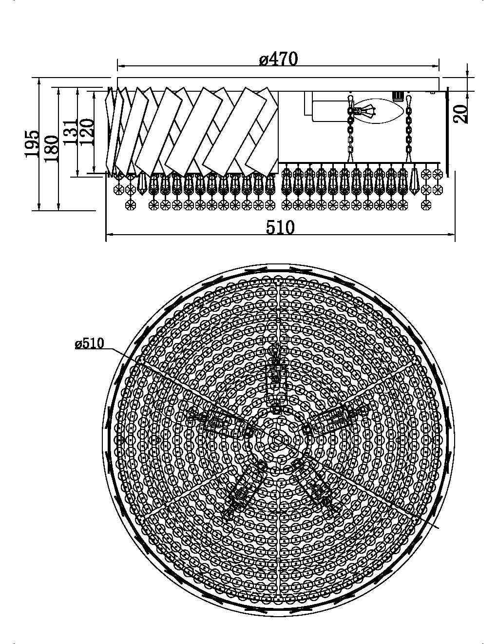 Дополнительная картинка Потолочный светильник Maytoni MOD017CL-05BS