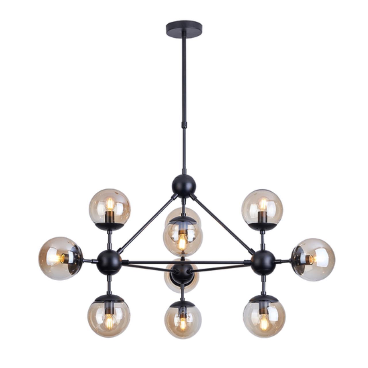 Подвесная люстра Arte Lamp BOLLA A1664SP-10BK — фото 2