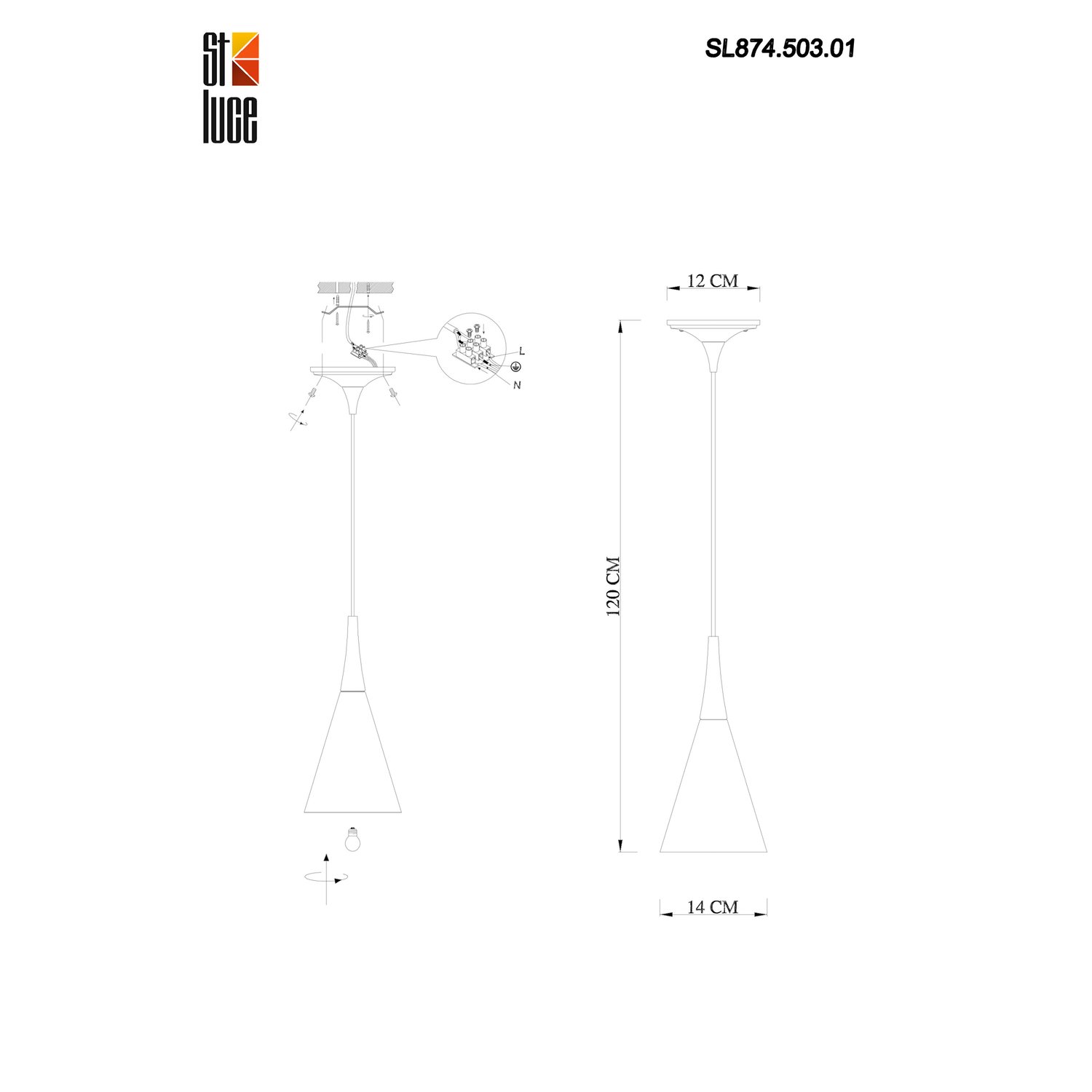 Картинка Подвесной светильник ST Luce Gocce SL874.503.01