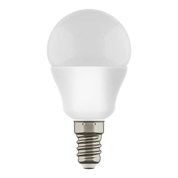Картинка 940802 ЛАМПА LED 220V G45 E14 7W=65W 350LM 180G  FR 3000K 20000H (в комплекте)