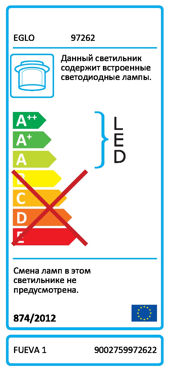 Картинка Потолочный светодиодный светильник Eglo Fueva 1 97262