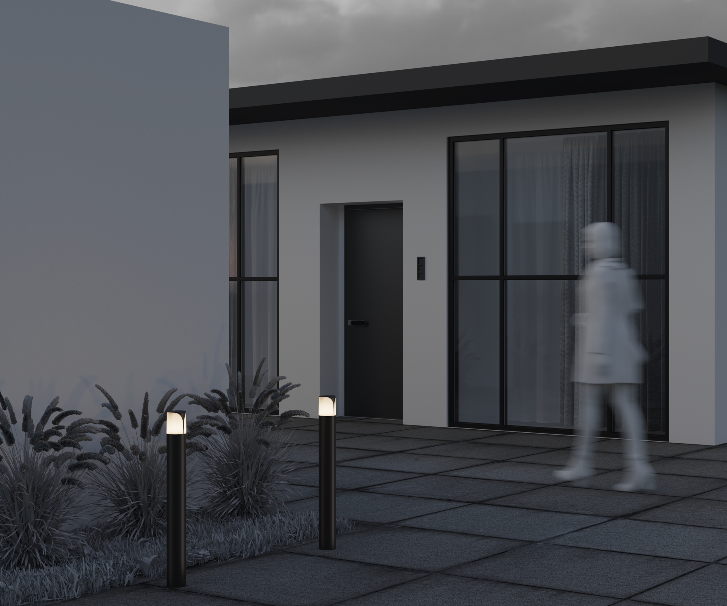 Дополнительная картинка Ландшафтный светильник Maytoni Piccadilly O018FL-01B