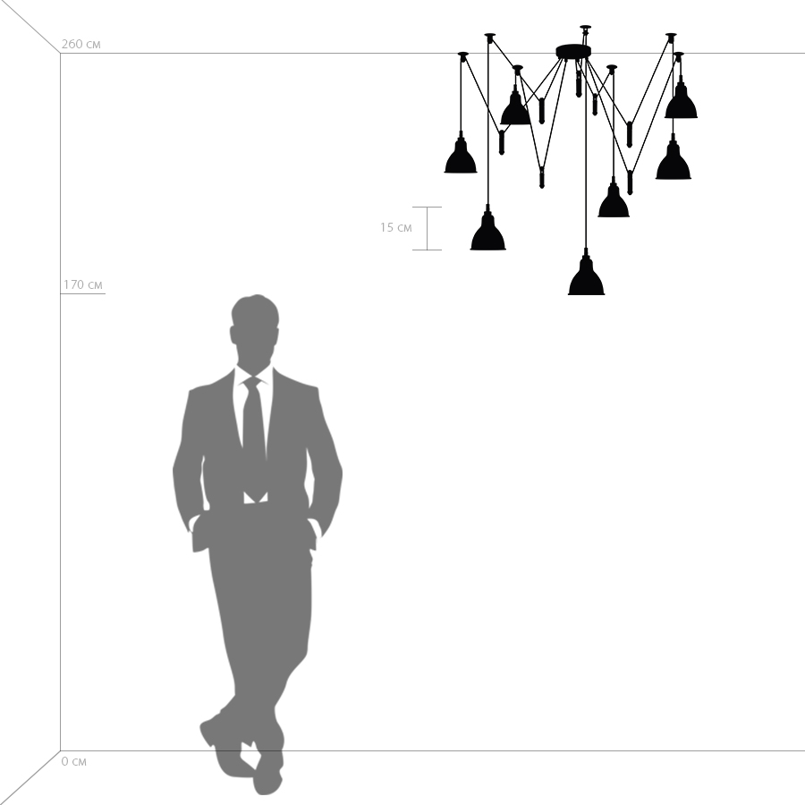 Дополнительная картинка Подвесная люстра Lightstar Acrobata 761073