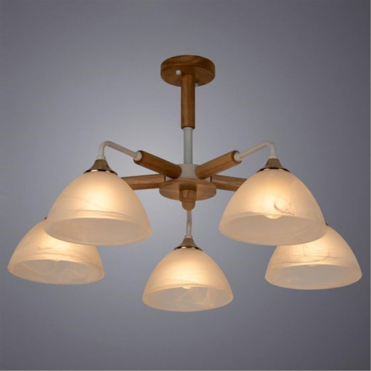 Дополнительная картинка Потолочная люстра Arte Lamp Matthew A5032PL-5BR