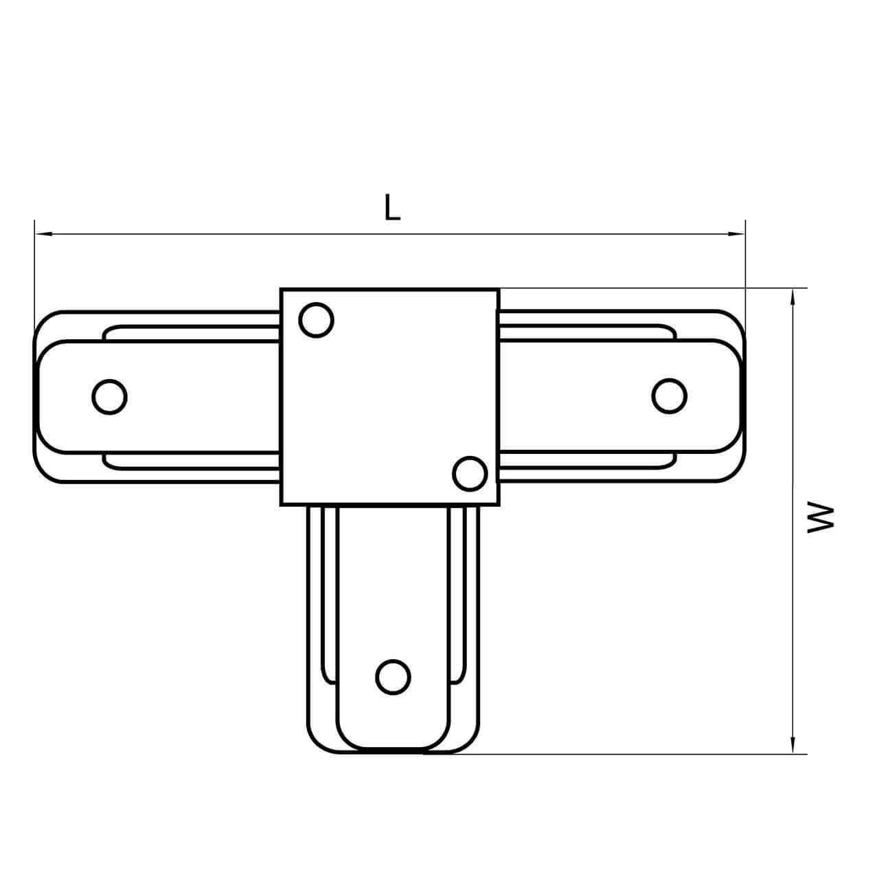 Дополнительная картинка Коннектор T-образный Lightstar Barra 502137