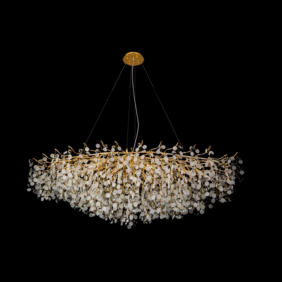 подвесная люстра ilamp savage 7204-l1600 gd, доставка по Казахстану 