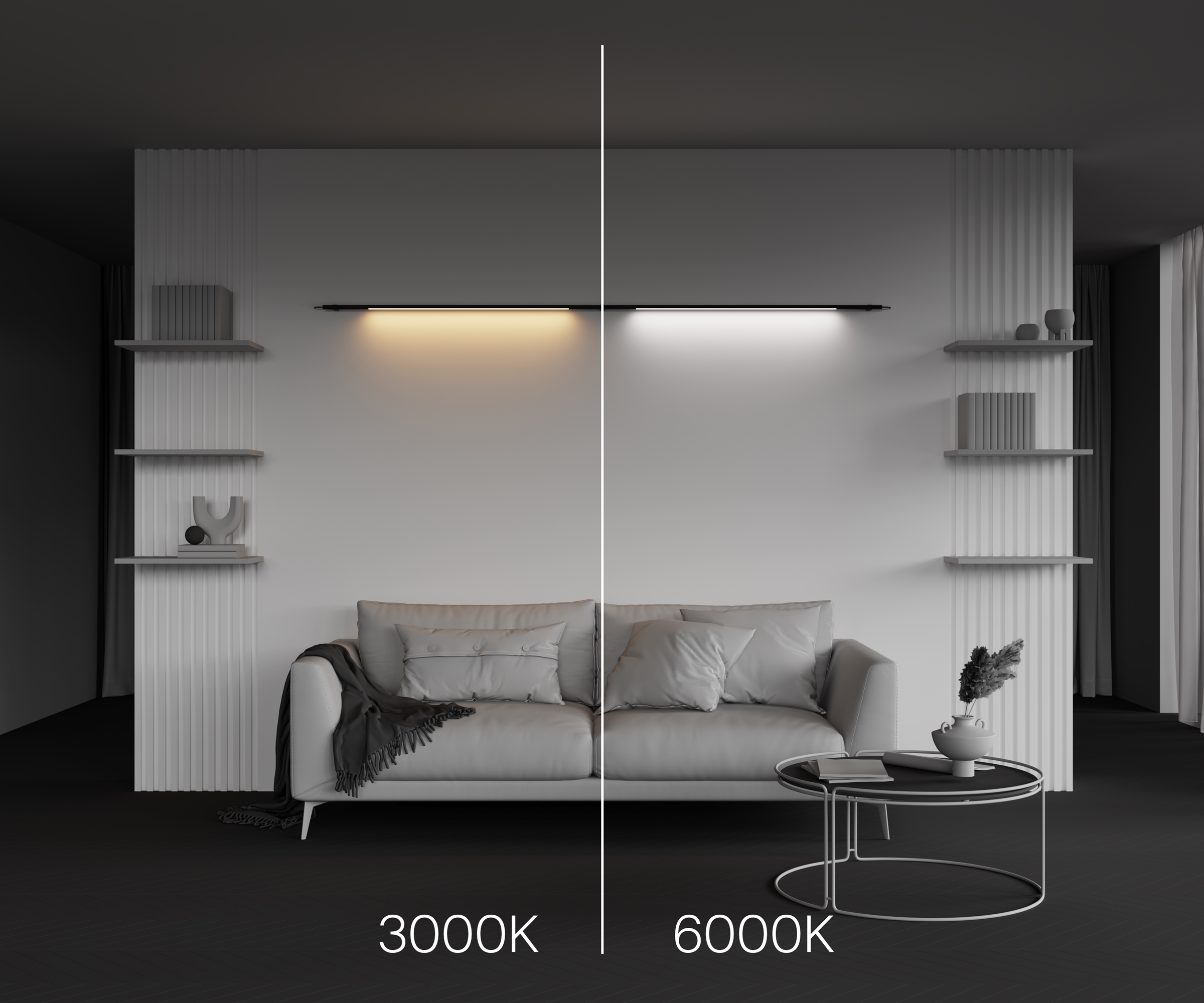 Картинка Светильник Technical C100CL-L1000-24W3-6K-B