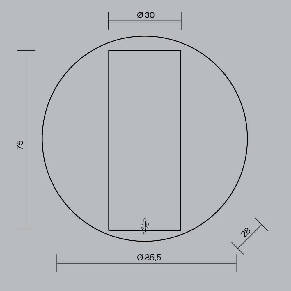Картинка Настенный светильник (бра) Technical C081WL-L3BBS3K