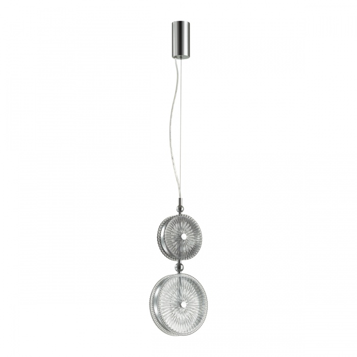 5416/13la l-vision odl_ex23 10 хром/серый/св.серый металл/стекло подвес led 13w 4000k caramella, доставка по Казахстану 