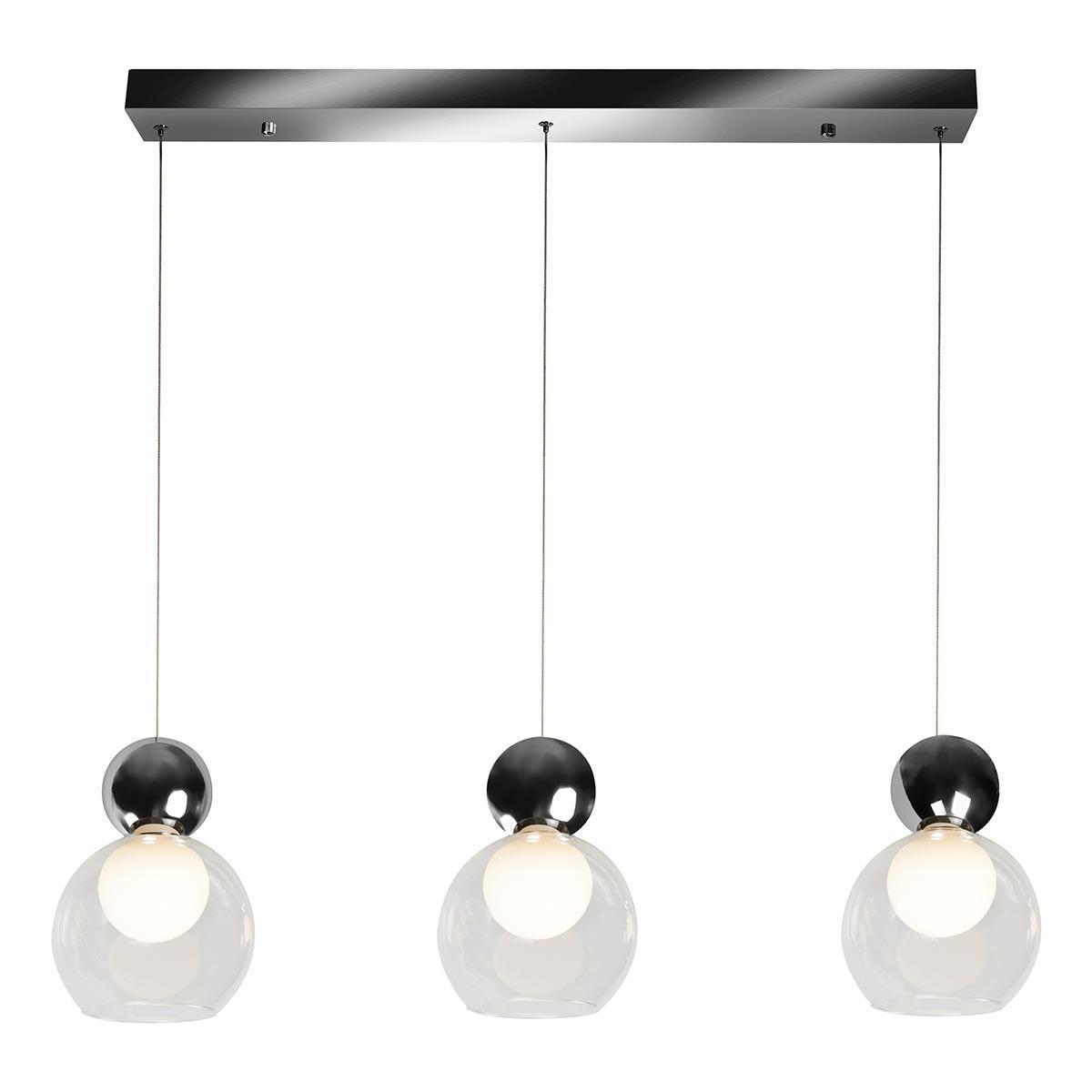 подвесной светодиодный светильник iledex blossom c4476-3l cr, доставка по Казахстану 