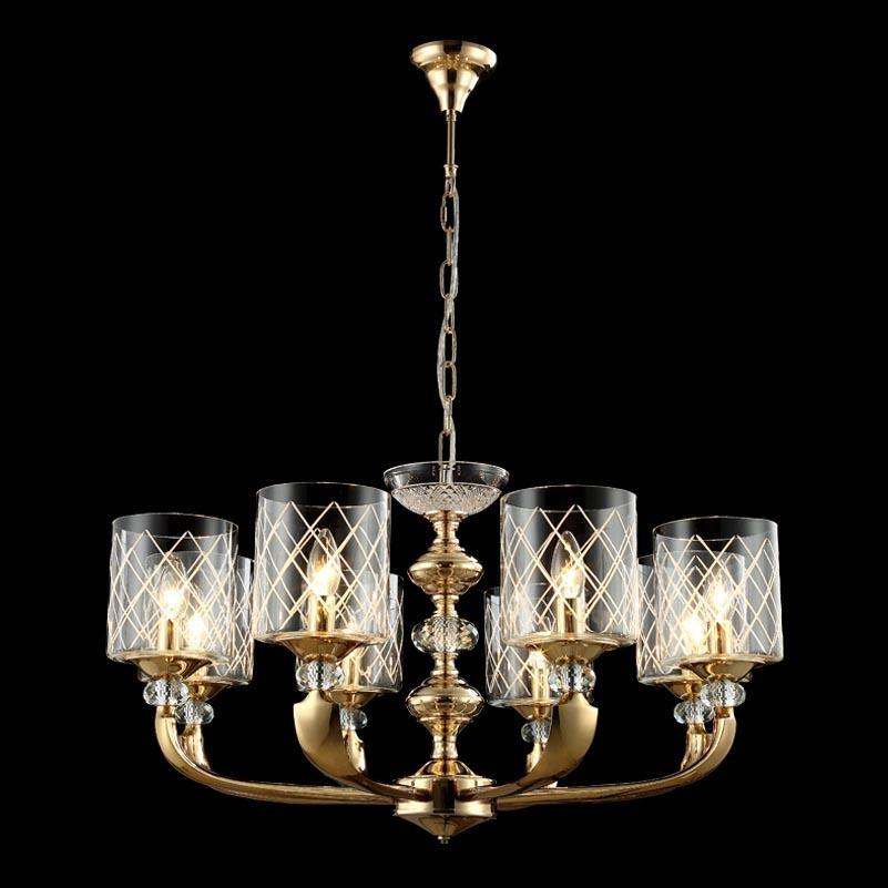 Картинка Люстра Crystal Lux GRACIA SP8 GOLD Crystal Lux 0700/308