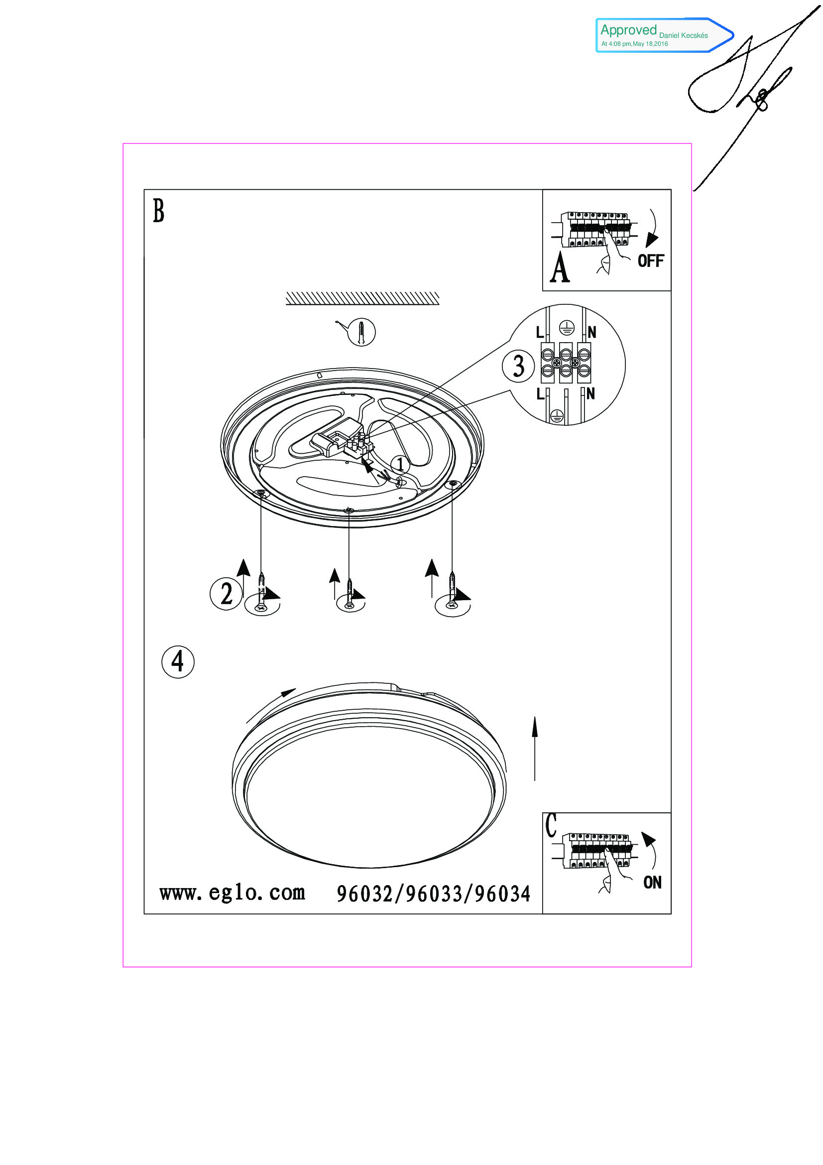 Картинка Потолочный светодиодный светильник Eglo Competa 1 96034
