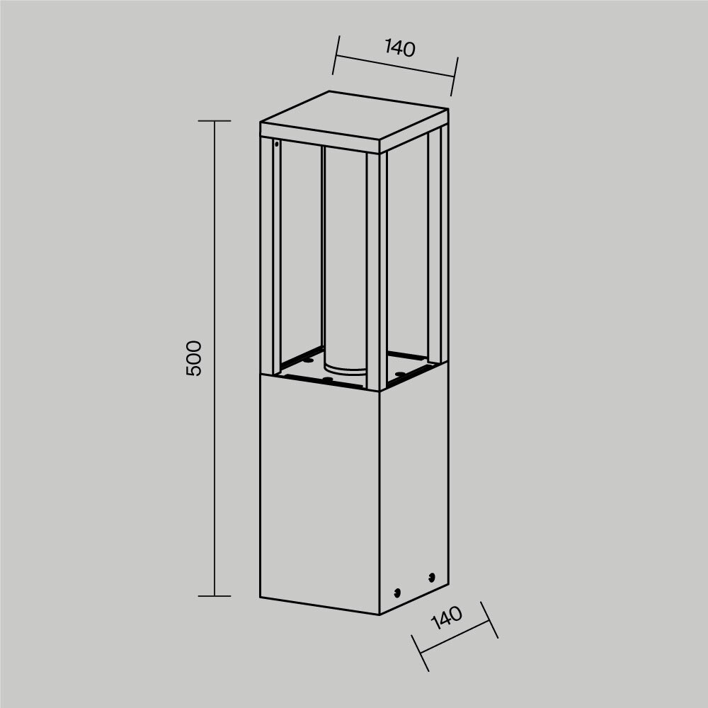 Дополнительная картинка Ландшафтный светильник Outdoor O480FL-L12B3K