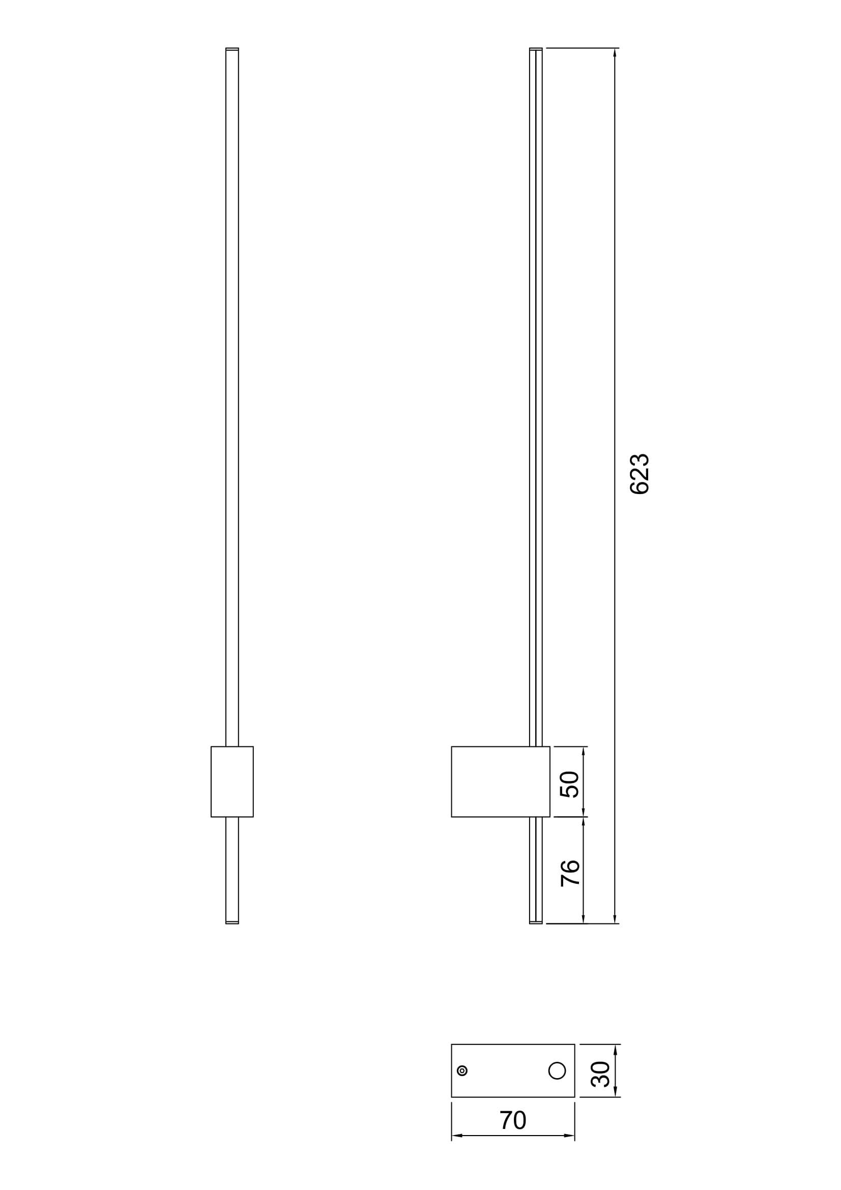 Дополнительная картинка Бра Technical C070WL-L6GB3K