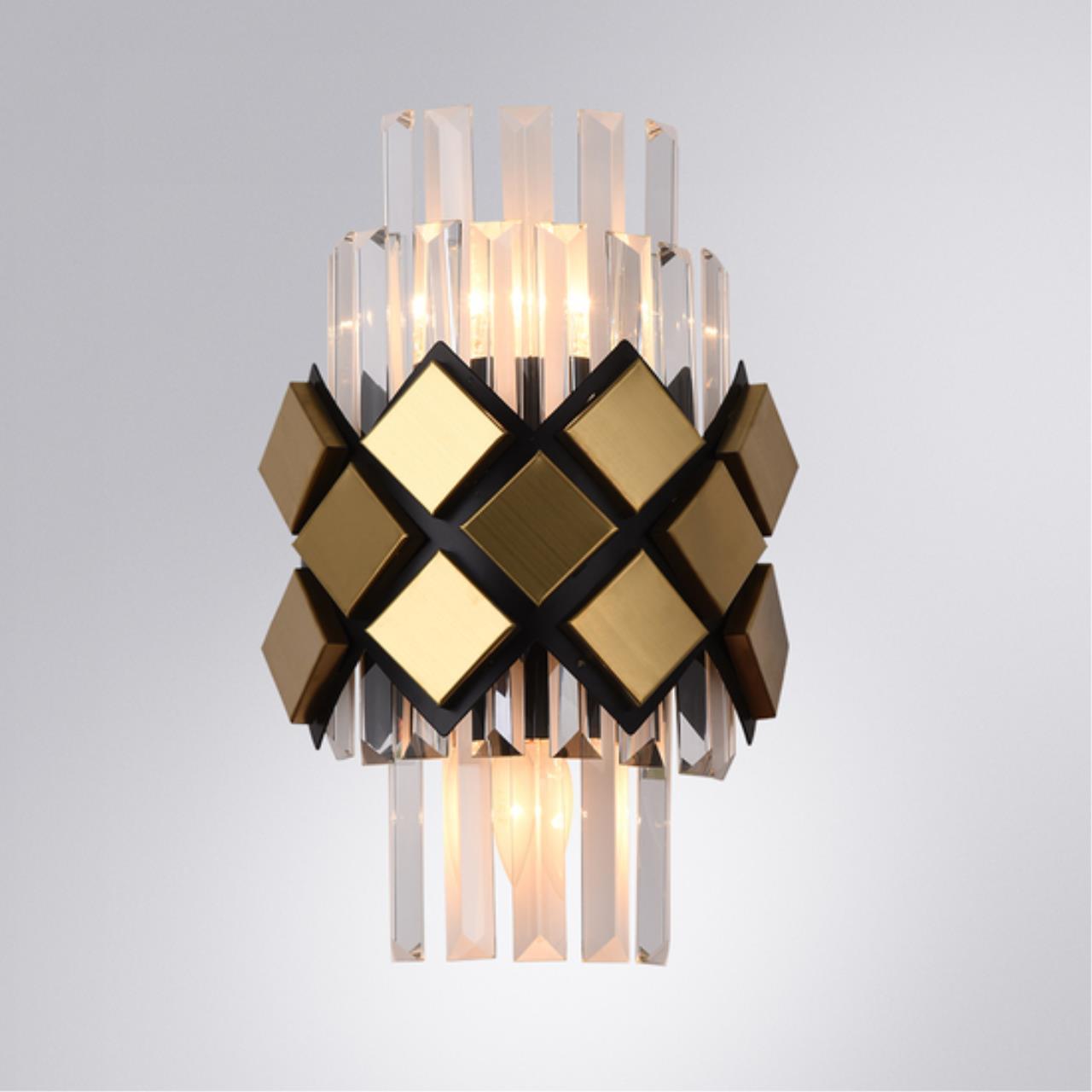 Дополнительная картинка Настенный светильник Arte Lamp AMELIA A1039AP-2BK