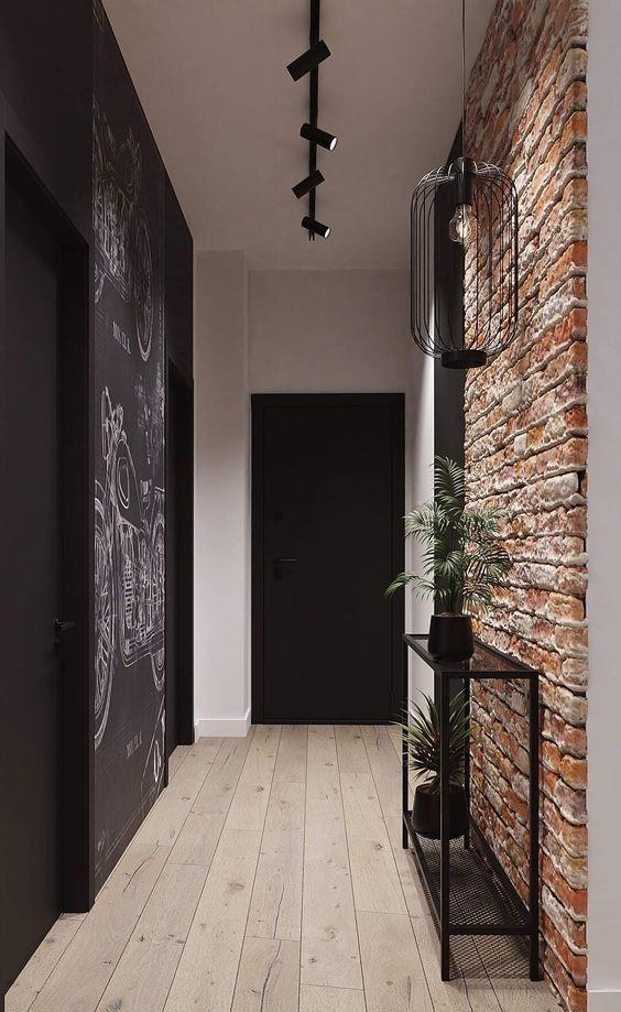 Прихожая в стиле лофт