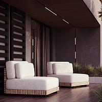 Уличный трековый светильник Maytoni Outdoor Basis O‑TR02‑1‑S‑24WB4K