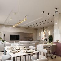 6643/7WL HIGHTECH ODL24 черный/металл/акрил Настенный светильник IP20 LED 10W 3000K 220V MALI
