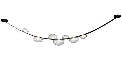 Подвесные Светильник подвесной Crystal Lux BOSQUE SP7 L3000 BLACK/TRANSPARENT Crystal Lux 0270/207, доставка по Казахстану 