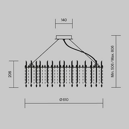 люстра maytoni mod036pl-12n, доставка по Казахстану 