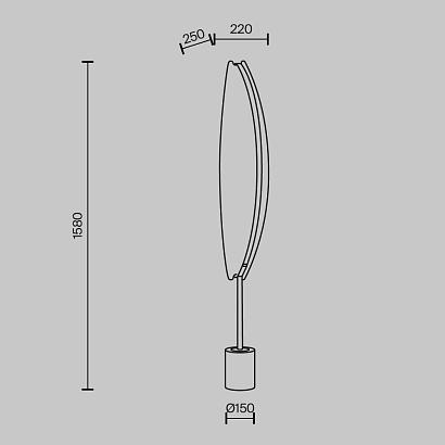 Напольный светильник (торшер) Maytoni MOD281FL-L33BS3K купить в Алматы svet.kz