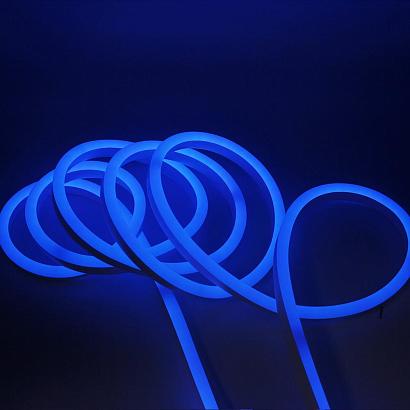 Неоновая лента светодиодная SMD 220В 2835, 120 LE/, 6 В/, 220В , IP65, Цвет- Синий купить в Алматы svet.kz