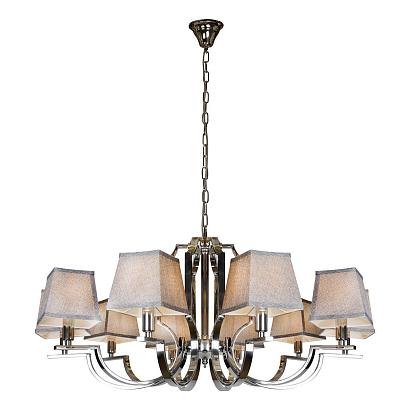 люстры подвесная люстра ilamp hilton 6943-10 cr, доставка по Казахстану 