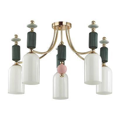 люстры потолочная люстра odeon light classic candy 4861/5c, доставка по Казахстану 