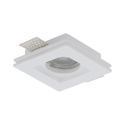 62357 Светильник встраиваемый TIBERIO, GU10-LED,1*6 W,гипс.,белый,пластик, доставка по Казахстану 