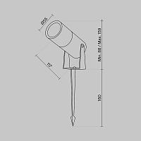 Дополнительная картинка Ландшафтный светильник Outdoor O050FL-L5W3K