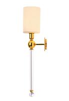 Бра Crystal Lux MIRABELLA AP1 GOLD/WHITE Crystal Lux 0420/401