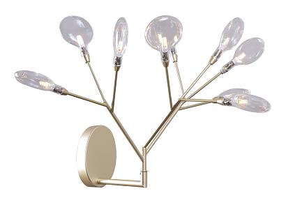 С 1 плафоном на стену Бра Crystal Lux EVITA AP9 GOLD/TRANSPARENT Crystal Lux 1692/409, доставка по Казахстану 