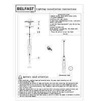 Дополнительная картинка Подвесной светильник Belfast Howard D3312-1 GL GR