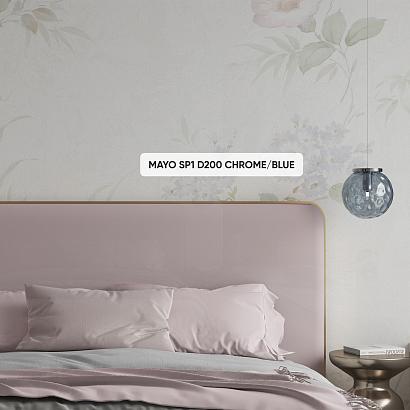 светильник подвесной crystal lux mayo sp1 d200 chrome/blue crystal lux 0941/201, доставка по Казахстану 