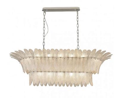 newport 8800 8819/s , подвесной светильник, chrome clear glass with white sand l120*65*h37/200 cm e14 19*60w, доставка по Казахстану 