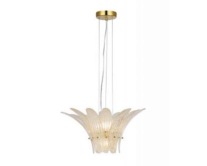 newport  подвесной светильник, gold light yellow glass d40*h26/250 cm g9 4*40w + g4 1*20w, доставка по Казахстану 