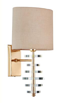 С 1 плафоном на стену Бра Crystal Lux ARMANDO AP1.2 GOLD Crystal Lux 0181/401.2, доставка по Казахстану 