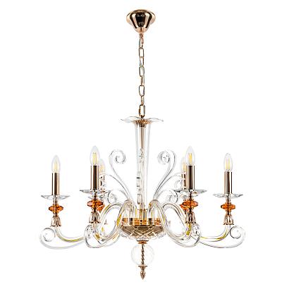 люстры люстра crystal lux catarina sp6 v2 gold/transparent-cognac crystal lux 1361/306, доставка по Казахстану 