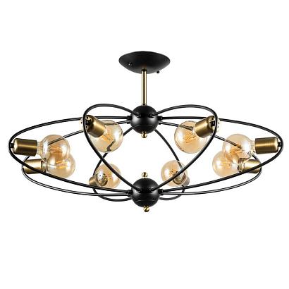 купить Потолочная люстра Arte Lamp Glasgow A1963PL-8BK в Алматы, svet.kz, доставка по Казахстану 