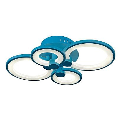 Потолочные Потолочная светодиодная люстра iLedex Ring A001/4 Blue, доставка по Казахстану 