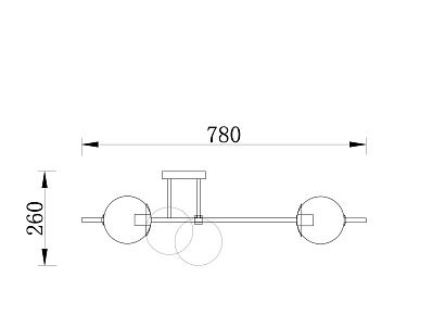 Потолочные Потолочный светильник Freya FR5205PL-06BS, доставка по Казахстану 