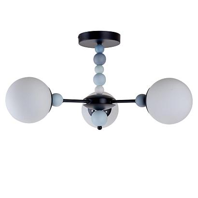 6526/3c moderni ln23 черный потолочный светильник e14 3*40w 220v sunday, доставка по Казахстану 