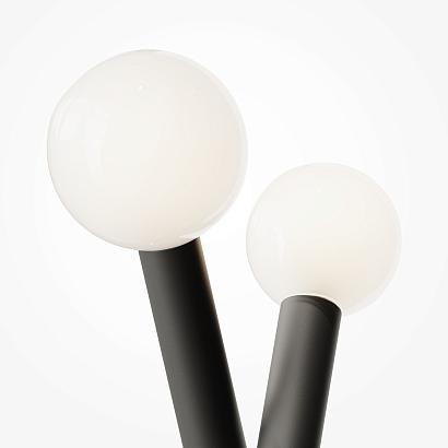 С 2 плафонами на стену Настенный светильник (бра) Maytoni MOD476WL-02B Vortex, доставка по Казахстану 