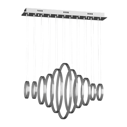 люстра подвесная декоративная spring хром 67 3000 ad14036-11a-ch, доставка по Казахстану 
