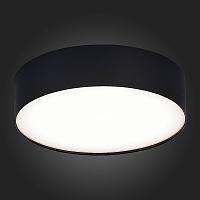 люстры st606.442.27 светильник потолочный черный led 1*27w 4000k 2 340lm ra>85 120° ip20 d220xh55 185-265v, доставка по Казахстану 