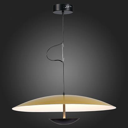 sl6502.213.01 светильник подвесной st-luce золотистый,черный/золотистый led 1*40w 3000k, доставка по Казахстану 