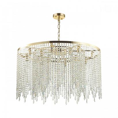 5028/12 modern odl23 429 золотой/прозрачный металл/хрусталь люстра e14 12*40w chokka, доставка по Казахстану 