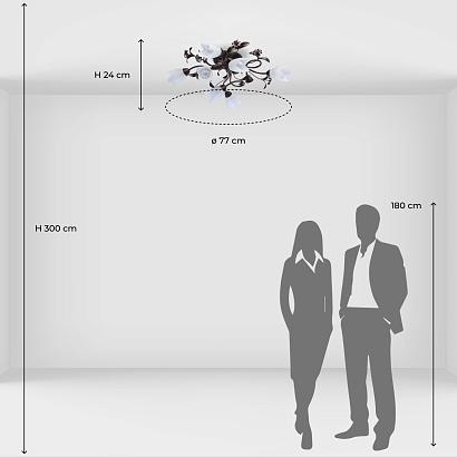 Потолочные Настенно-потолочный светильник MW-Light Аида 323013708, доставка по Казахстану 